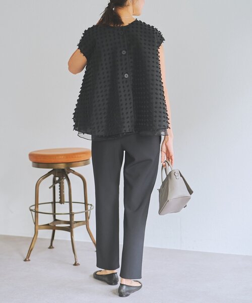 LIVETART（リヴェタート）の「《LIVETART》ふわふわジャガードブラウス（シャツ/ブラウス・レディース・ブラック・FREE）」の10枚目の写真