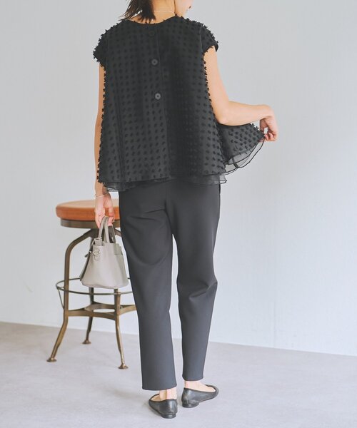 LIVETART（リヴェタート）の「《LIVETART》ふわふわジャガードブラウス（シャツ/ブラウス・レディース・ブラック・FREE）」の11枚目の写真