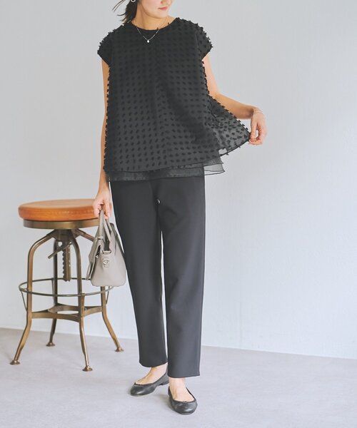 LIVETART（リヴェタート）の「《LIVETART》ふわふわジャガードブラウス（シャツ/ブラウス・レディース・ブラック・FREE）」の12枚目の写真