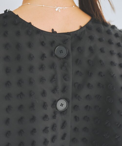 LIVETART（リヴェタート）の「《LIVETART》ふわふわジャガードブラウス（シャツ/ブラウス・レディース・ブラック・FREE）」の14枚目の写真