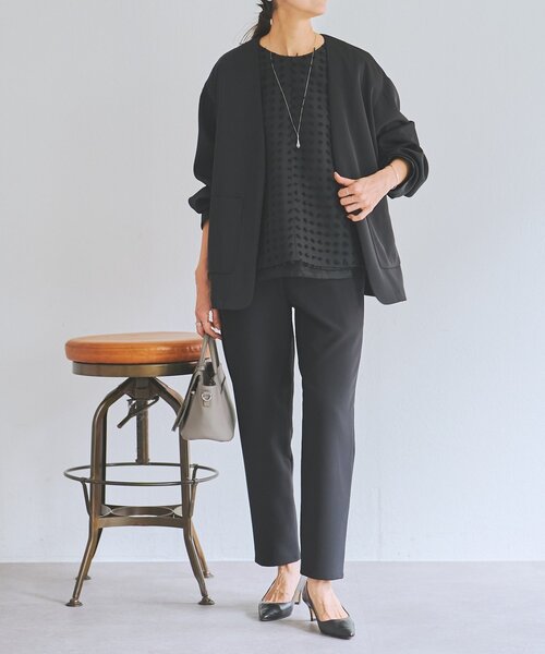 LIVETART（リヴェタート）の「《LIVETART》ふわふわジャガードブラウス（シャツ/ブラウス・レディース・ブラック・FREE）」の15枚目の写真