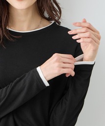 ROPE' PICNIC | レイヤード風シアーロングスリーブTシャツ(Tシャツ/カットソー)