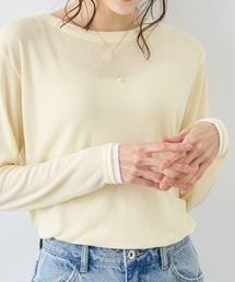 ROPE' PICNIC | レイヤード風シアーロングスリーブTシャツ(Tシャツ/カットソー)