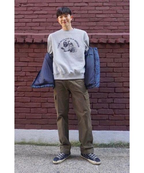 STAFF ONLY(スタッフオンリー)の「PUPPY STAMP SWEATSHIRTS (MELANGE GRAY)(スウェット・メンズ・その他・M)」の2枚目の写真