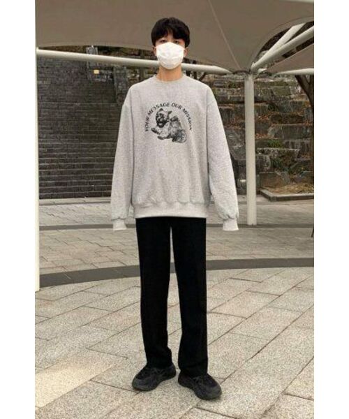 STAFF ONLY(スタッフオンリー)の「PUPPY STAMP SWEATSHIRTS (MELANGE GRAY)(スウェット・メンズ・その他・M)」の3枚目の写真