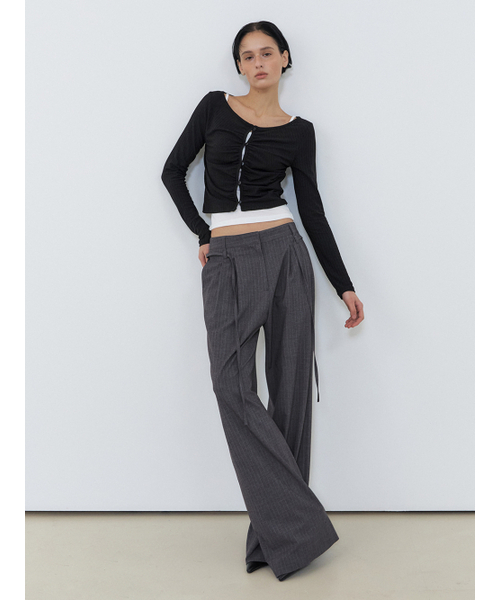 ETMON(エトモン)の「Shirring Cardigan Set, Black(カーディガン/ボレロ・レディース・その他・FREE)」の2枚目の写真