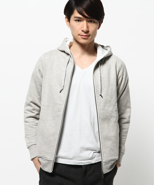 ikka（イッカ）の「TOP裏毛ZIPパーカー（パーカー・メンズ・ネイビー/ブルー/ライトグレー・X-LARGE/MEDIUM/LARGE/SMALL）」の4枚目の写真