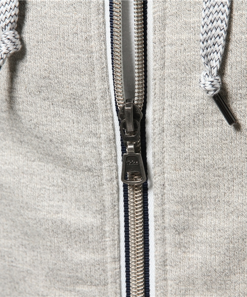 ikka（イッカ）の「TOP裏毛ZIPパーカー（パーカー・メンズ・ネイビー/ブルー/ライトグレー・X-LARGE/MEDIUM/LARGE/SMALL）」の8枚目の写真