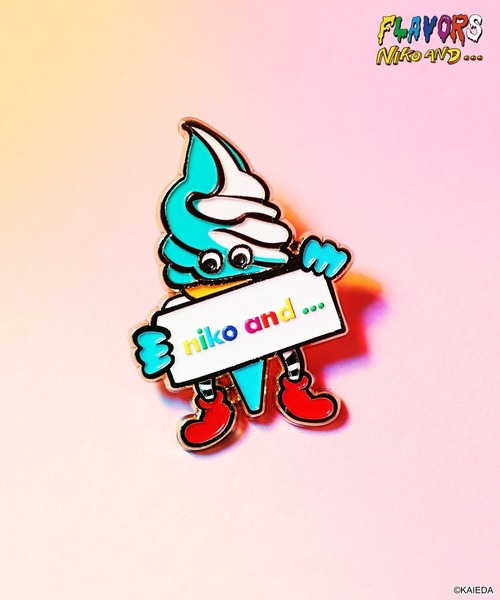 FLAVORS】コラボ ピンバッジ（その他小物）｜niko and（ニコアンド