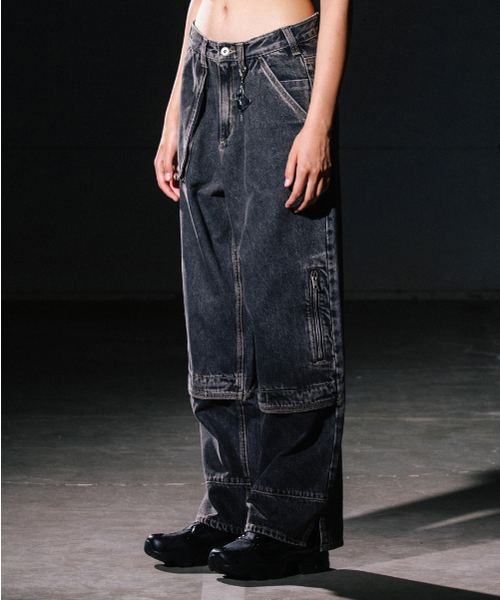Big Unionの「ALL BLUSH ZIPPER PANTS / BLACK（デニムパンツ・レディース・その他・LARGE/MEDIUM/SMALL）」の4枚目の写真