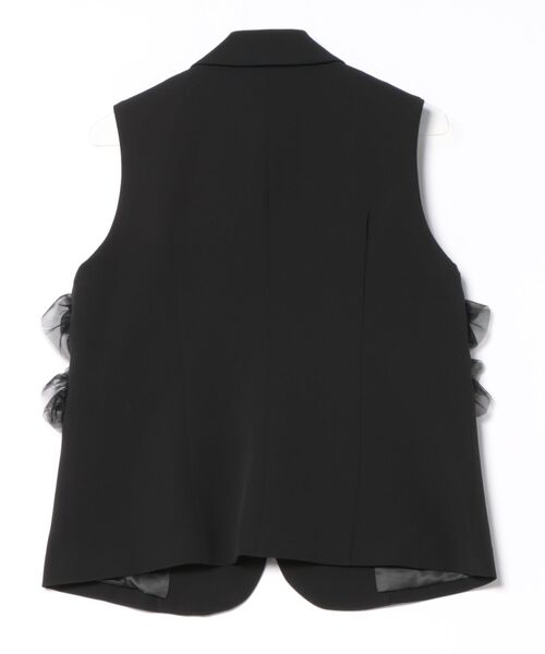 PICCIN PERLA（ピッチンペルラ）の「チュールジレ（ベスト・レディース・ブラック/オフホワイト・M）」の22枚目の写真