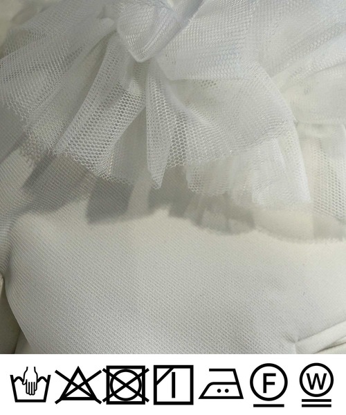 PICCIN PERLA（ピッチンペルラ）の「チュールジレ（ベスト・レディース・ブラック/オフホワイト・M）」の21枚目の写真