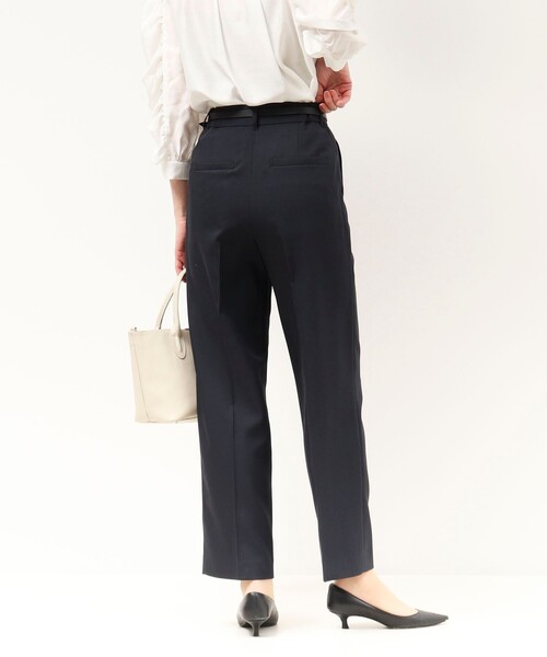 MICO COULIER（ミコクリエ）の「《セットアップ対応》ライトモククロスパンツ（その他パンツ・レディース・ネイビー/グレイッシュベージュ・38/36）」の8枚目の写真