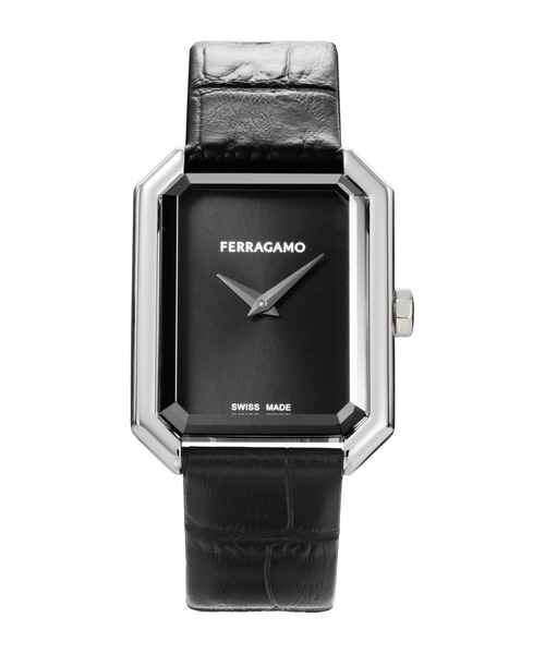 FERRAGAMO(フェラガモ)の「Salvatore Ferragamo/サルヴァトーレ・フェラガモ CRYSTAL TANK 腕時計 FR-SFS800124 レディース(アナログ腕時計・レディース・ブラック・FREE)」の1枚目の写真