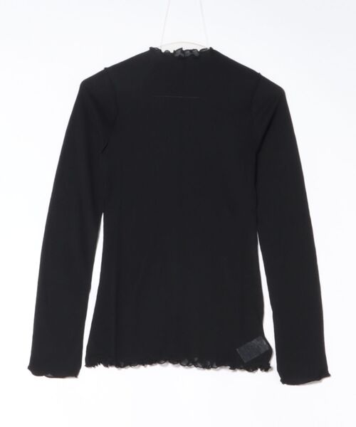HAKUJI(ハクジ)の「HAKUJI Sheer rib BN PO(Tシャツ/カットソー・レディース・オフホワイト/ブラック/ライトイエロー・FREE)」の8枚目の写真