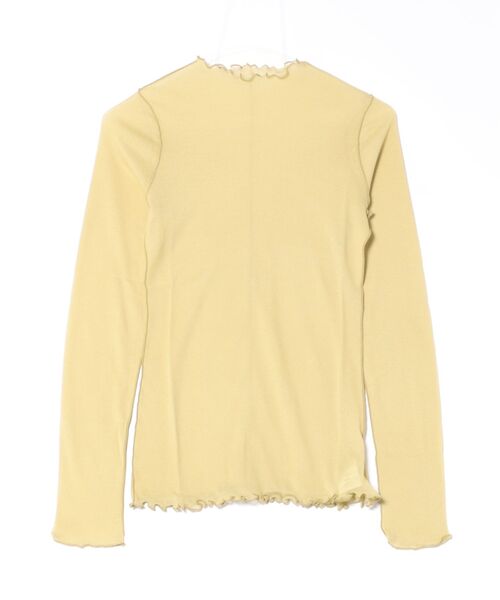 HAKUJI(ハクジ)の「HAKUJI Sheer rib BN PO(Tシャツ/カットソー・レディース・オフホワイト/ブラック/ライトイエロー・FREE)」の10枚目の写真