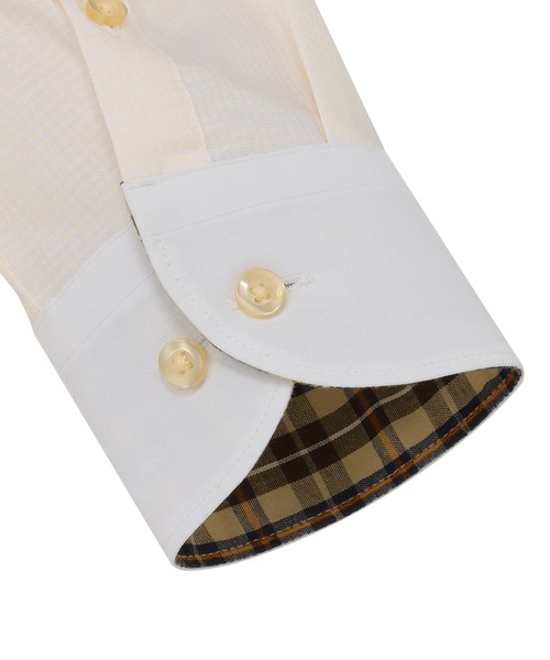 TOKYO SHIRTS（トウキョウシャツ）の「形態安定ノンアイロン ラウンド 長袖ビジネスワイシャツ（ビジネスシャツ・レディース・オレンジ・XS/S/M/L/LL/XL）」の3枚目の写真