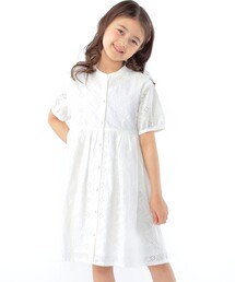 SHIPS（シップス）の「SHIPS KIDS:100~130cm   レース エンブロイダリー ワンピース（ワンピース）」