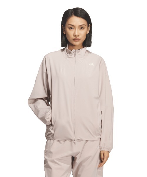 adidas(アディダス)の「アディダス adidas トレーニング エッセンシャルズ プラス ルーズフィット ストレッチ ウーブン ジャケット(ジャージ・レディース・ライトベージュ/ブラック/ネイビー・M/L)」の3枚目の写真
