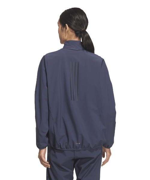adidas(アディダス)の「アディダス adidas トレーニング エッセンシャルズ プラス ルーズフィット ストレッチ ウーブン ジャケット(ジャージ・レディース・ライトベージュ/ブラック/ネイビー・M/L)」の11枚目の写真