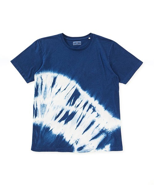BLUE BLUE JAPAN(ブルーブルージャパン)の「ホンアイ マルマキシボリTシャツ(Tシャツ/カットソー・メンズ・インディゴブルー・XL/L/S/M)」の1枚目の写真