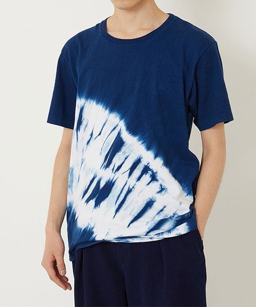 BLUE BLUE JAPAN(ブルーブルージャパン)の「ホンアイ マルマキシボリTシャツ(Tシャツ/カットソー・メンズ・インディゴブルー・XL/L/S/M)」の2枚目の写真