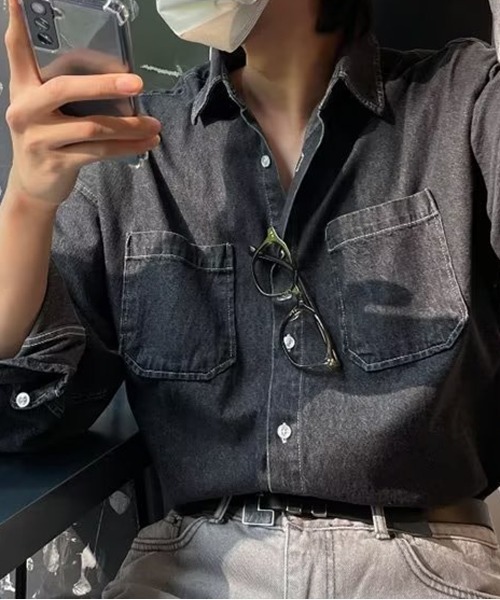 Pasadena Denim Oversize Size Shirt — оверсайз рубашка из денима