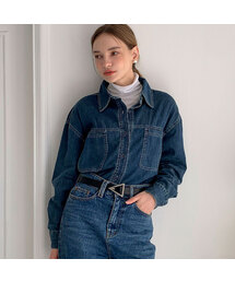 Stitch Line Vintage Denim Shirt (2colors)