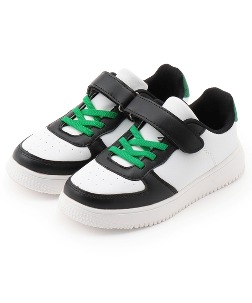 b・ROOM（ビールーム）の「【通園通学】【超軽量】面テープスニーカー（スニーカー・キッズ・カラフル/ブラック/オフホワイト・S/M/LL/SS/L）」の6枚目の写真