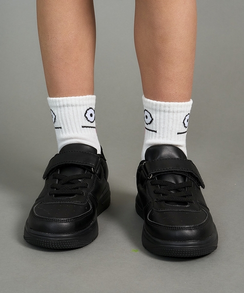 b・ROOM（ビールーム）の「【通園通学】【超軽量】面テープスニーカー（スニーカー・キッズ・カラフル/ブラック/オフホワイト・S/M/LL/SS/L）」の10枚目の写真