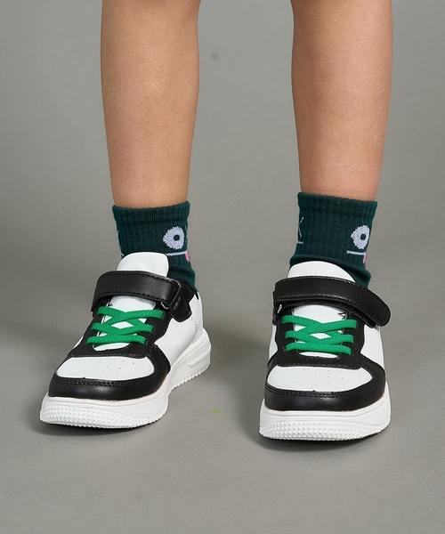 b・ROOM（ビールーム）の「【通園通学】【超軽量】面テープスニーカー（スニーカー・キッズ・カラフル/ブラック/オフホワイト・S/M/LL/SS/L）」の12枚目の写真