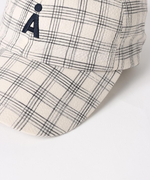 ALAND(エーランド)の「【UNISEX】ALAND/Aロゴアソート柄CAP(キャップ・レディース・ホワイト/ネイビー/チャコールグレー/ベージュ・ONE SIZE)」の18枚目の写真