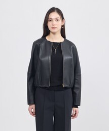 ノーカラージャケット（レザー・本革）ファッション通販 - ZOZOTOWN