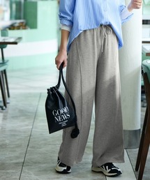 SMILE LAND | <大きいサイズ>ワイドカーブスウェットパンツ(ゆったりヒップ)(その他パンツ)