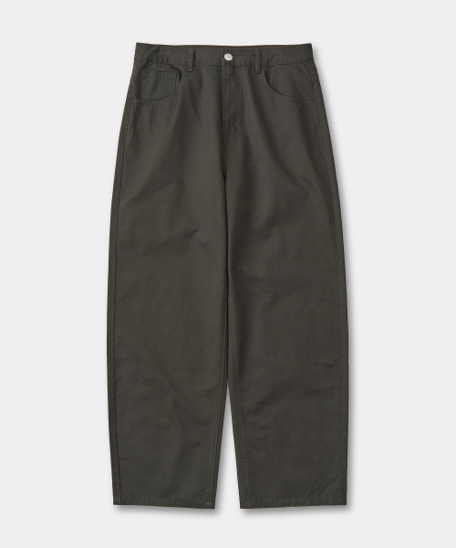 EXCONTAINER(エックスコンテナ)の「カーブドワイドコットンパンツ (ブラウン)(その他パンツ・メンズ・その他・MEDIUM/LARGE/X-LARGE)」の4枚目の写真