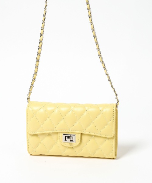 mysty woman(ミスティウーマン)の「チェーンミニショルダー 665491(ショルダーバッグ・レディース・イエロー/ホワイト・FREE)」の11枚目の写真