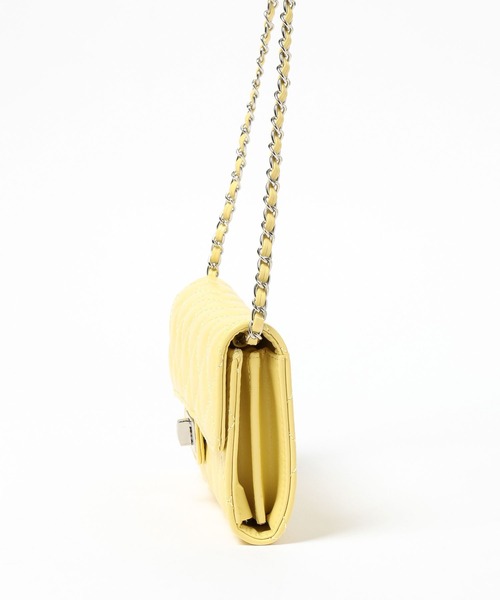 mysty woman(ミスティウーマン)の「チェーンミニショルダー 665491(ショルダーバッグ・レディース・イエロー/ホワイト・FREE)」の12枚目の写真