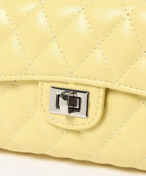 mysty woman(ミスティウーマン)の「チェーンミニショルダー 665491(ショルダーバッグ・レディース・イエロー/ホワイト・FREE)」の17枚目の写真