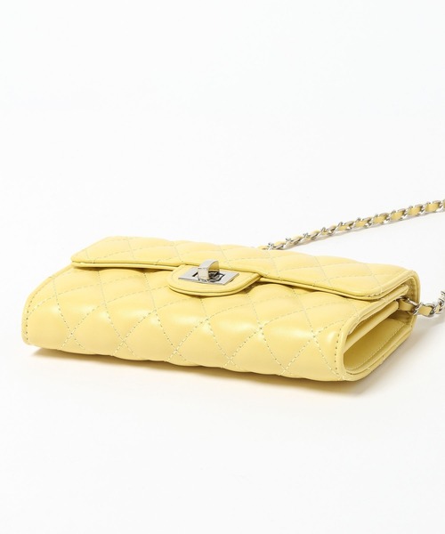 mysty woman(ミスティウーマン)の「チェーンミニショルダー 665491(ショルダーバッグ・レディース・イエロー/ホワイト・FREE)」の19枚目の写真