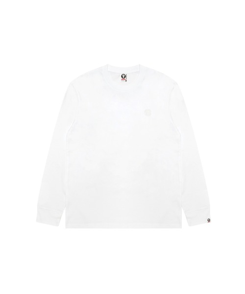 AAPE BY A BATHING APE(エーエイプバイアベイシングエイプ)の「AAPE NOW LONG SLEEVE TEE(Tシャツ/カットソー・メンズ・ホワイト/ブラック/ライトグリーン・LARGE/MEDIUM/X-LARGE/SMALL)」の2枚目の写真