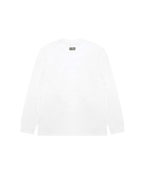 AAPE BY A BATHING APE(エーエイプバイアベイシングエイプ)の「AAPE NOW LONG SLEEVE TEE(Tシャツ/カットソー・メンズ・ホワイト/ブラック/ライトグリーン・LARGE/MEDIUM/X-LARGE/SMALL)」の6枚目の写真