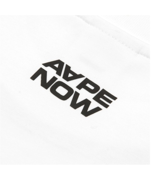 AAPE BY A BATHING APE(エーエイプバイアベイシングエイプ)の「AAPE NOW LONG SLEEVE TEE(Tシャツ/カットソー・メンズ・ホワイト/ブラック/ライトグリーン・LARGE/MEDIUM/X-LARGE/SMALL)」の8枚目の写真