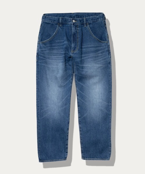 go slow caravan（ゴースローキャラバン）の「10ozデニム ヴィンテージフェード ストレート（デニムパンツ・メンズ・ブラック系その他/インディゴブルー・X-LARGE/LARGE/MEDIUM）」の2枚目の写真