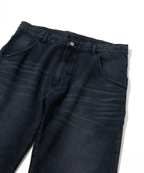 go slow caravan(ゴースローキャラバン)の「10ozデニム ヴィンテージフェード ストレート(デニムパンツ・メンズ・ブラック系その他/インディゴブルー・X-LARGE/LARGE/MEDIUM)」の3枚目の写真