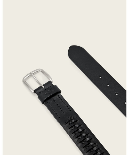 ALLSAINTS（オールセインツ）の「GUS WOVEN LEATHER BELT | GUS WOVEN レザー ベルト（ベルト・メンズ・ブラック・30/32）」の2枚目の写真