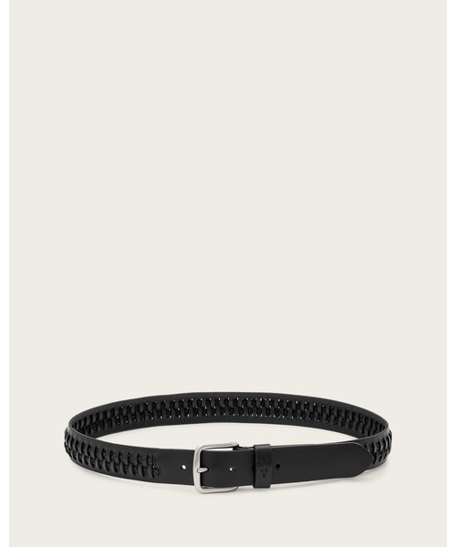 ALLSAINTS（オールセインツ）の「GUS WOVEN LEATHER BELT | GUS WOVEN レザー ベルト（ベルト・メンズ・ブラック・30/32）」の3枚目の写真