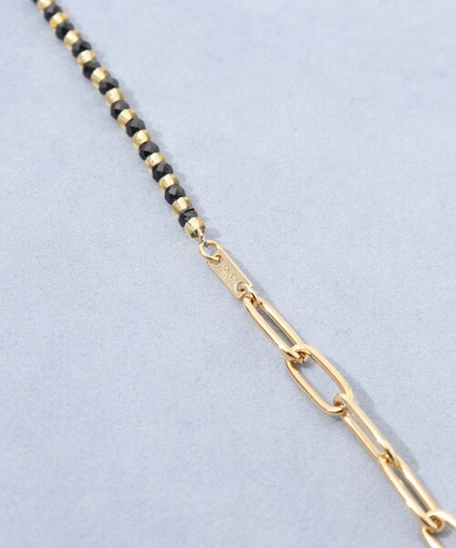 NOLLEY’S（ノーリーズ）の「【grace grace/グラスグラス】チェーン×天然石アレンジネックレス（ネックレス・レディース・ブラック・FREE）」の5枚目の写真