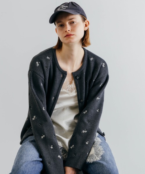 CREDONA(クレドナ)の「SATIN LACE CAMI/サテンレースキャミ(キャミソール・レディース・オフホワイト/グリーン系その他/ブラック・FREE)」の12枚目の写真