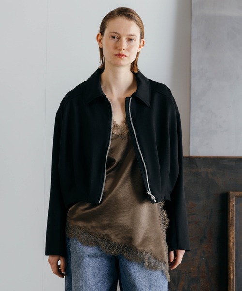 CREDONA(クレドナ)の「SATIN LACE CAMI/サテンレースキャミ(キャミソール・レディース・オフホワイト/グリーン系その他/ブラック・FREE)」の20枚目の写真