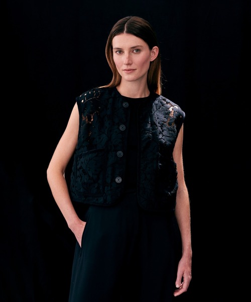 Black Edition Lace Cropped Cocoon Thornham Womens / ブラック